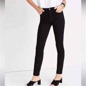 Madewell 9” High-Rise Skinny Jeans Black Size 37 Tall, 20W